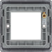 BG NFBEMS2 Nexus Metal Twin Euro Module Faceplate - Matt Black - westbasedirect.com