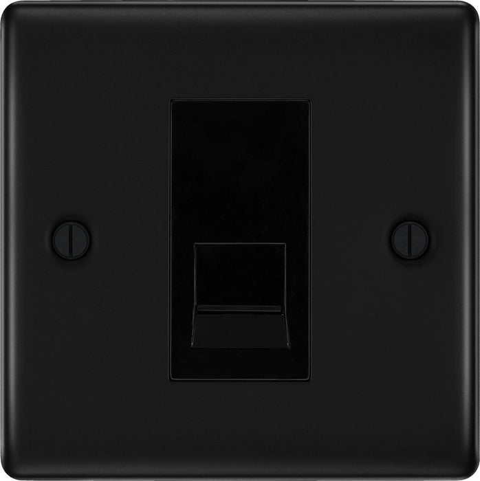 BG NFBRJ111 Nexus Metal RJ11 Single Data Outlet Socket - Matt Black - westbasedirect.com