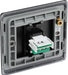 BG NFBRJ111 Nexus Metal RJ11 Single Data Outlet Socket - Matt Black - westbasedirect.com