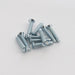 BG NFS19/10 M3.5 x 19mm Raised Head Screws (10 Pack) - Brushed Steel - westbasedirect.com