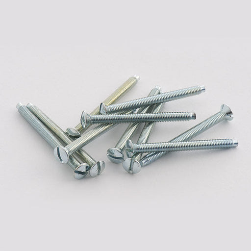 BG NFS38/10 M3.5 x 38mm Raised Head Screws (10 Pack) - Brushed Steel - westbasedirect.com