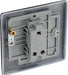 BG NMB12 Nexus Metal Single Light Switch 10A - Matt Black - westbasedirect.com