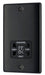 BG NMB20B Nexus Metal Dual Voltage Shaver Socket/Black - Matt Black - westbasedirect.com