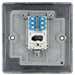 BG NMBBTS1 Nexus Metal Slave Telephone Socket - Matt Black - westbasedirect.com