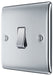 BG NPC12 Nexus Metal Single Light Switch 10A - Polished Chrome (5 Pack) - westbasedirect.com