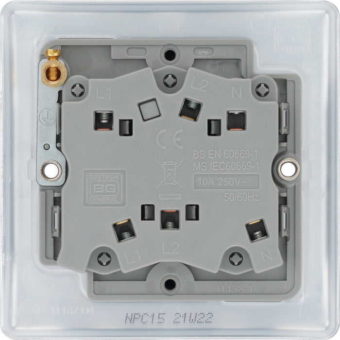 BG NPC15 Nexus Metal Fan Isolator Switch TP 10A - Polished Chrome - westbasedirect.com