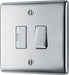 BG NPC15F Nexus Metal Triple Pole Fused Fan Isolator Switch 10A - Polished Chrome - westbasedirect.com