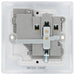BG NPC21W Nexus Metal Single Socket 13A - White Insert - Polished Chrome (10 Pack) - westbasedirect.com