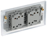 BG NPC44 Nexus Metal Quad Light Switch 10A - Polished Chrome - westbasedirect.com