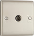 BG NPR60 Nexus Metal TV Aerial Socket - Pearl Nickel - westbasedirect.com