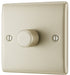 BG NPR81 Nexus Metal 2-Way Single Trailing Edge Dimmer Push On/Off - Pearl Nickel - westbasedirect.com