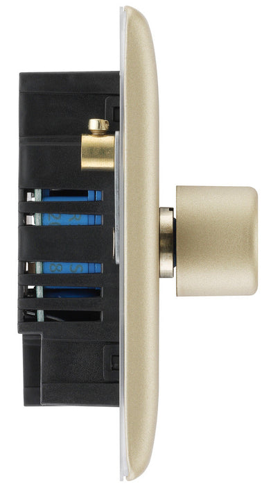 BG NPR82 Nexus Metal 2-Way Double Trailing Edge Dimmer Push On/Off - Pearl Nickel - westbasedirect.com