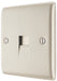 BG NPRBTM1 Nexus Metal Master Telephone Socket - Pearl Nickel - westbasedirect.com