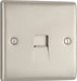 BG NPRBTS1 Nexus Metal Slave Telephone Socket - Pearl Nickel - westbasedirect.com