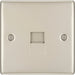 BG NPRBTS1 Nexus Metal Slave Telephone Socket - Pearl Nickel - westbasedirect.com