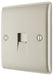 BG NPRBTS1 Nexus Metal Slave Telephone Socket - Pearl Nickel - westbasedirect.com