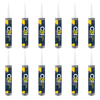 Unicrimp OB1SCS290C OB1 Multi-Surface Construction Sealant & Adhesive Clear 290ml (12 Pack)