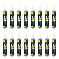 Unicrimp OB1SCS290C OB1 Multi-Surface Construction Sealant & Adhesive Clear 290ml (16 Pack)