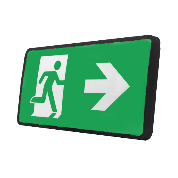 Exit Box Ovia OBKC654-B 4W LED IP65 Maintained Self-Test Enable/Disable ...
