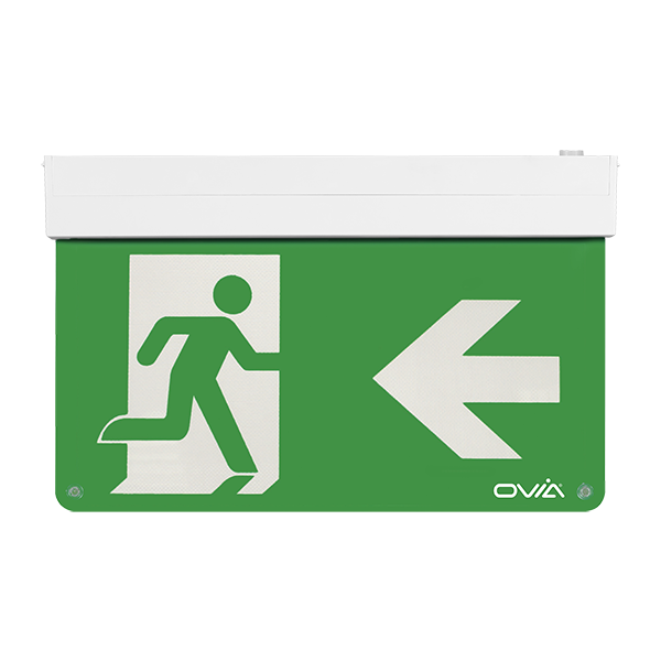 Ovia OBKS2-LR-W 2W LED IP20 Maintained Self-Test Enable/Disable 5 In 1 ...