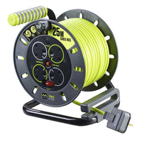 Masterplug OMU25134SL PRO-XT 4 Socket 25m 13A MED Open Reel