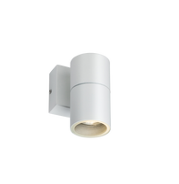 Knightsbridge OWALL1W 230V IP54 GU10 Fixed Single Wall Light - White