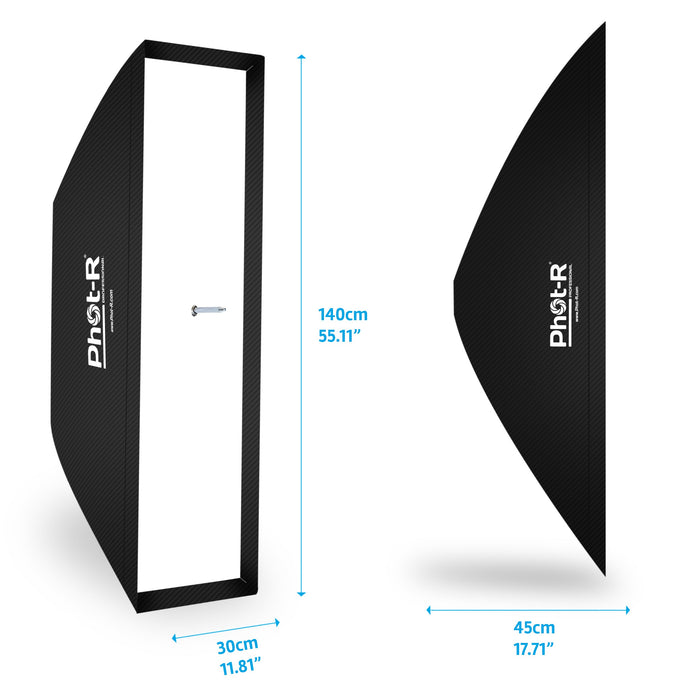 Phot-R 30x140cm Softbox - Bowens Mount - westbasedirect.com