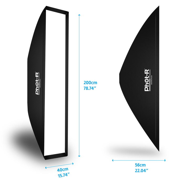 Phot-R 40x200cm Softbox - Bowens Mount - westbasedirect.com