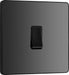 BG Evolve PCDBC12B 20A 16AX 2 Way Single Light Switch - Black Chrome (Black) - westbasedirect.com