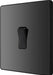 BG Evolve PCDBC12B 20A 16AX 2 Way Single Light Switch - Black Chrome (Black) (5 Pack) - westbasedirect.com