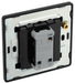 BG Evolve PCDBC12EB 20A 16AX 2 Way Single Light Switch, Edge to Edge Rocker - Black Chrome (Black) - westbasedirect.com