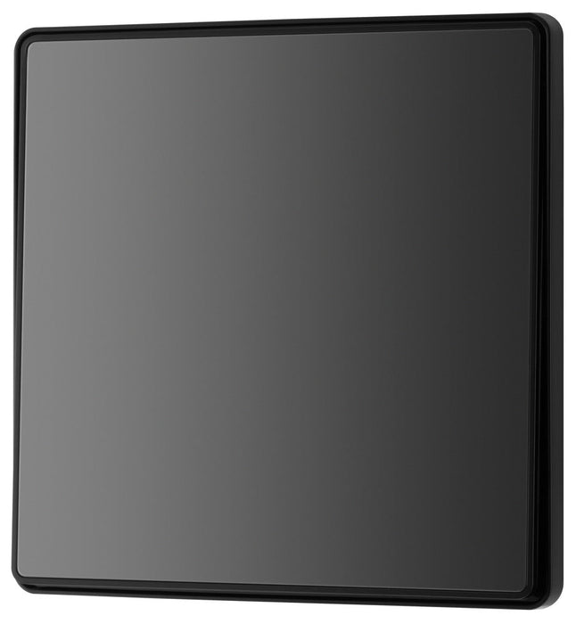 BG Evolve PCDBC13EB 20A 16AX 2 Way Single Intermediate Light Switch, Edge to Edge Rocker - Black Chrome (Black) - westbasedirect.com