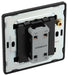 BG Evolve PCDBC13EB 20A 16AX 2 Way Single Intermediate Light Switch, Edge to Edge Rocker - Black Chrome (Black) - westbasedirect.com
