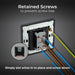 BG Evolve PCDBC13EB 20A 16AX 2 Way Single Intermediate Light Switch, Edge to Edge Rocker - Black Chrome (Black) - westbasedirect.com