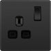 BG Evolve PCDBC21B 13A Single Switched Power Socket - Black Chrome (Black) - westbasedirect.com