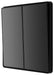 BG Evolve PCDBC42EB 20A 16AX 2 Way Double Light Switch, Edge to Edge Rocker - Black Chrome (Black) - westbasedirect.com