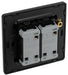 BG Evolve PCDBC42EB 20A 16AX 2 Way Double Light Switch, Edge to Edge Rocker - Black Chrome (Black) - westbasedirect.com