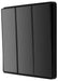 BG Evolve PCDBC43EB 20A 16AX 2 Way Triple Light Switch, Edge to Edge Rocker - Black Chrome (Black) - westbasedirect.com