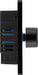 BG Evolve PCDBC82B 2-Way Trailing Edge LED 200W Double Dimmer Switch Push On/Off - Black Chrome (Black) - westbasedirect.com