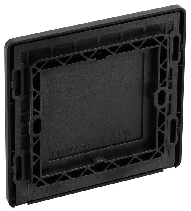 BG Evolve PCDBC94B Single Blank Plate - Black Chrome (Black)