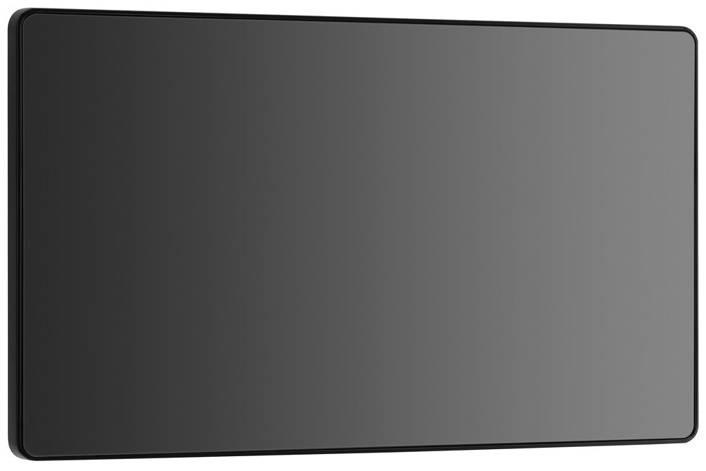 BG Evolve PCDBC95B Double Blank Plate - Black Chrome (Black)