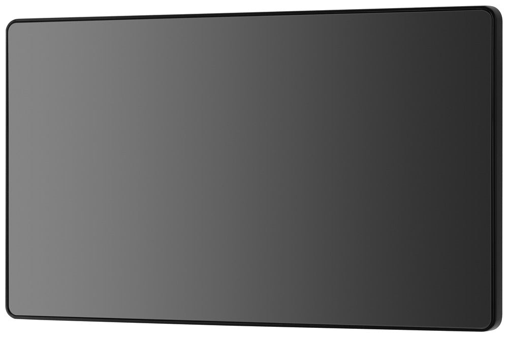 BG Evolve PCDBC95B Double Blank Plate - Black Chrome (Black)