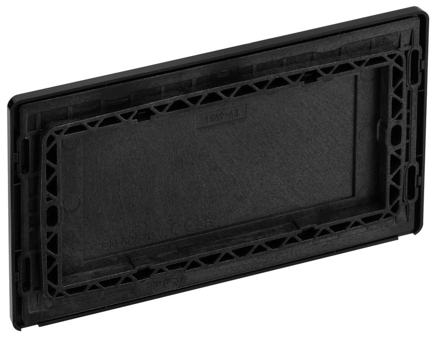 BG Evolve PCDBC95B Double Blank Plate - Black Chrome (Black)