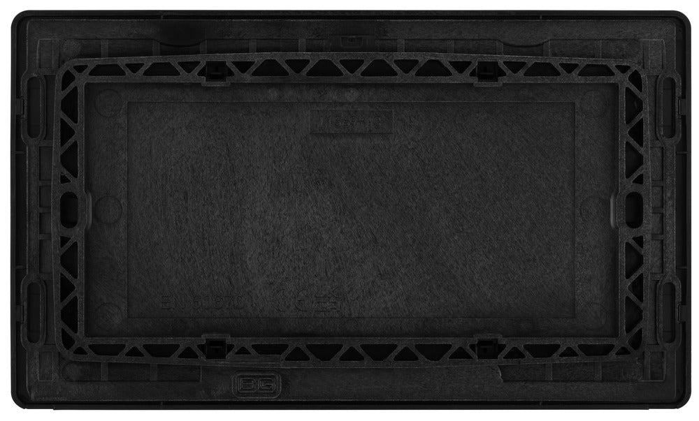 BG Evolve PCDBC95B Double Blank Plate - Black Chrome (Black)