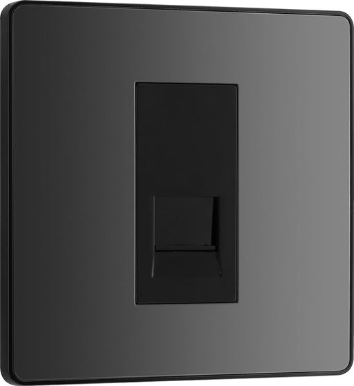 BG Evolve PCDBCBTS1B Single Secondary Telephone Socket - Black Chrome (Black) - westbasedirect.com