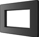 BG Evolve PCDBCEMR4B Quadruple Rectangular Front Plate (100 x 50) - Black Chrome (Black) - westbasedirect.com