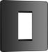 BG Evolve PCDBCEMS1B Single Euro Module Front Plate (25 x 50) - Black Chrome (Black) - westbasedirect.com