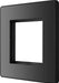 BG Evolve PCDBCEMS2B Twin Euro Module Aperture Single Front Plate (50 x 50) - Black Chrome (Black) - westbasedirect.com