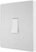 BG Evolve PCDBS12W 20A 16AX 2 Way Single Light Switch - Brushed Steel (White) (5 Pack) - westbasedirect.com