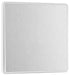 BG Evolve PCDBS13EW 20A 16AX 2 Way Single Intermediate Light Switch, Edge to Edge Rocker - Brushed Steel (White) - westbasedirect.com